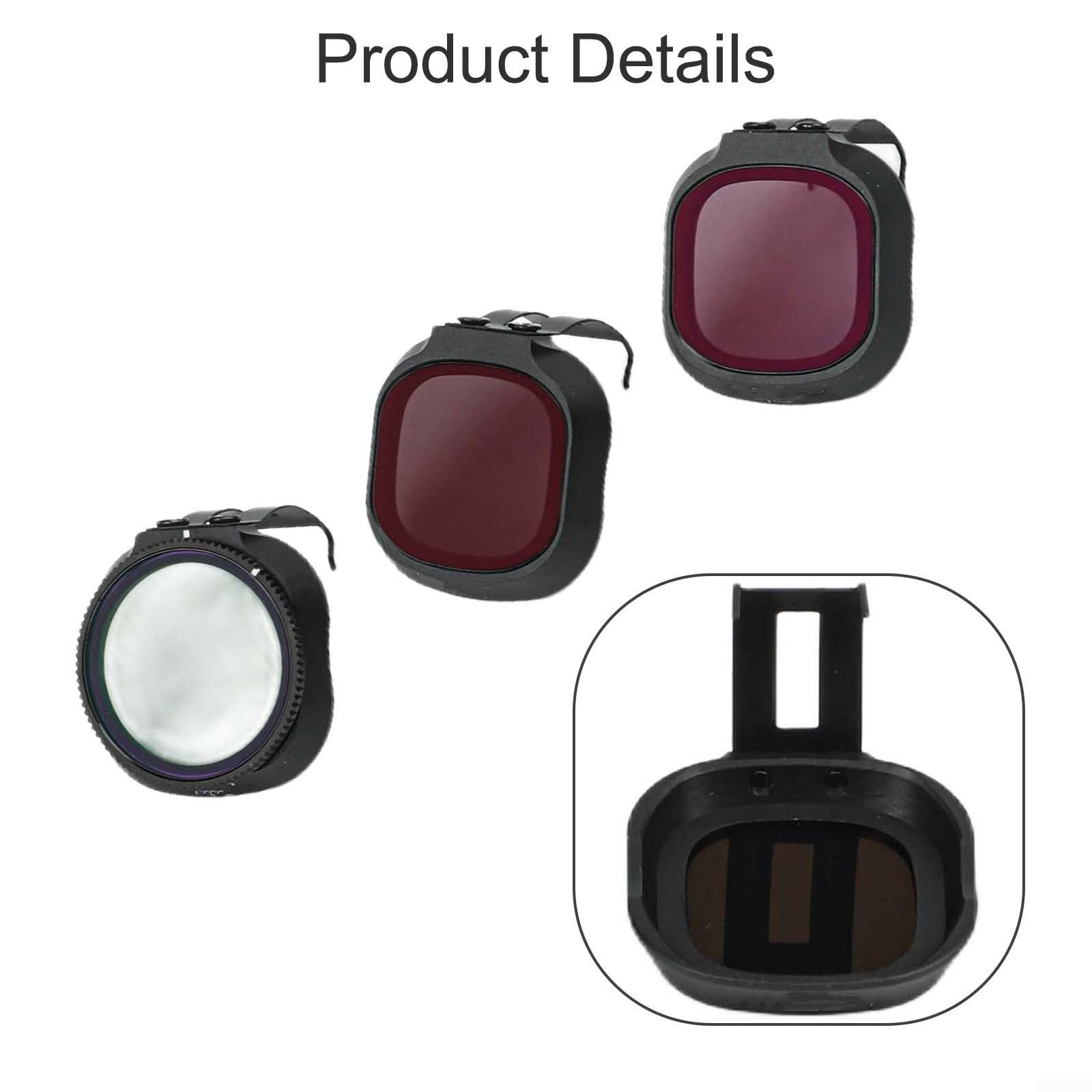 ND CPL UV-Filter-Set für DJI Neo 2, mehrfach vergütete optische HD-Glaslinse mit Rahmen aus Aluminiumlegierung für Kameraschutz (C)