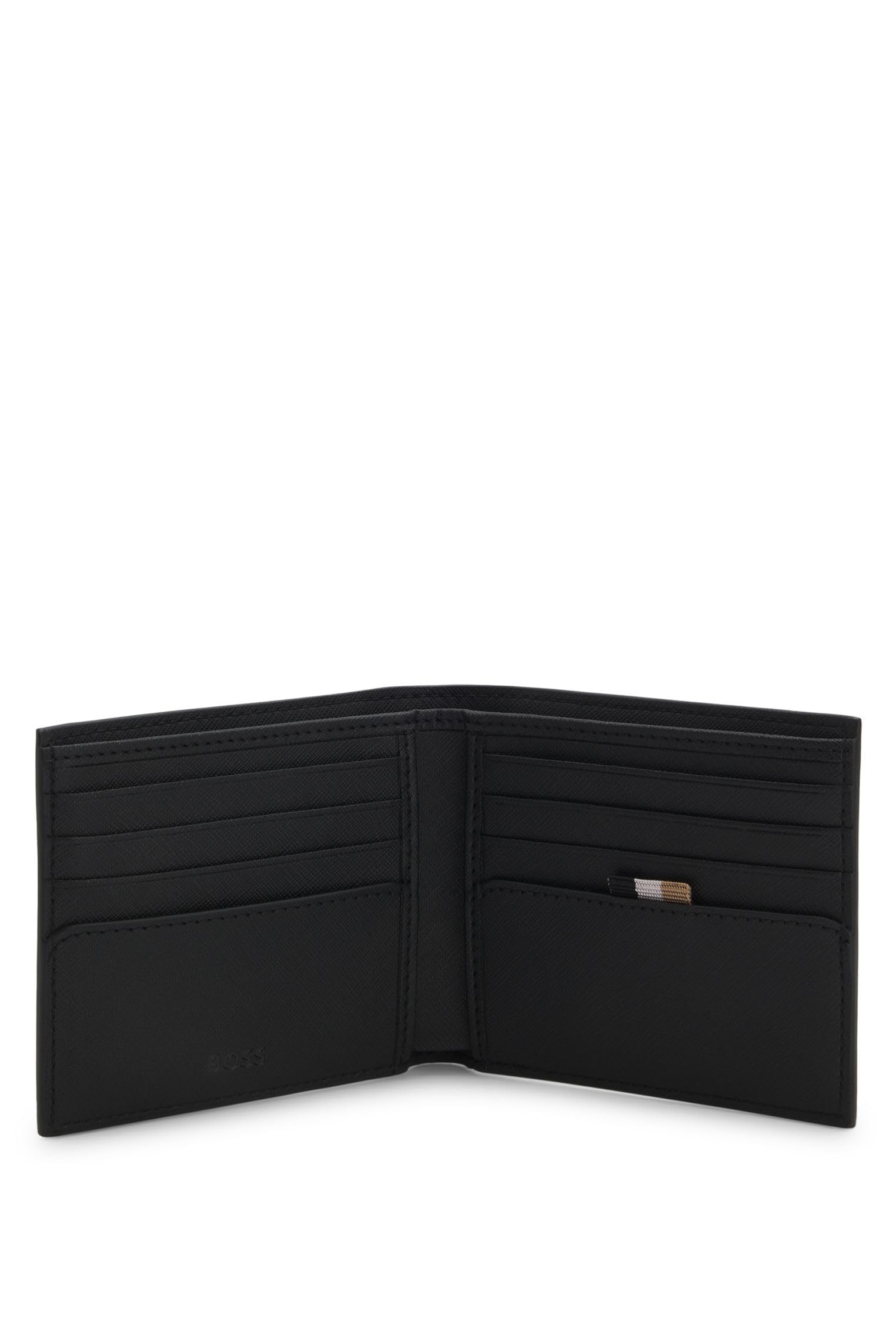 BOSS Zair_8cc N., 8 emplacements pour Cartes Homme, Black1, One Size