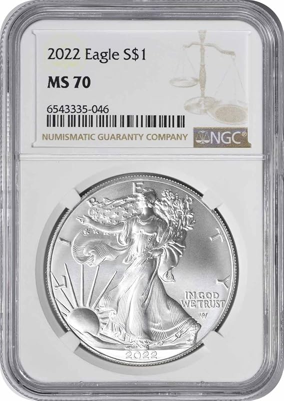 2022 American Silver Eagle Dollar MS70 NGC