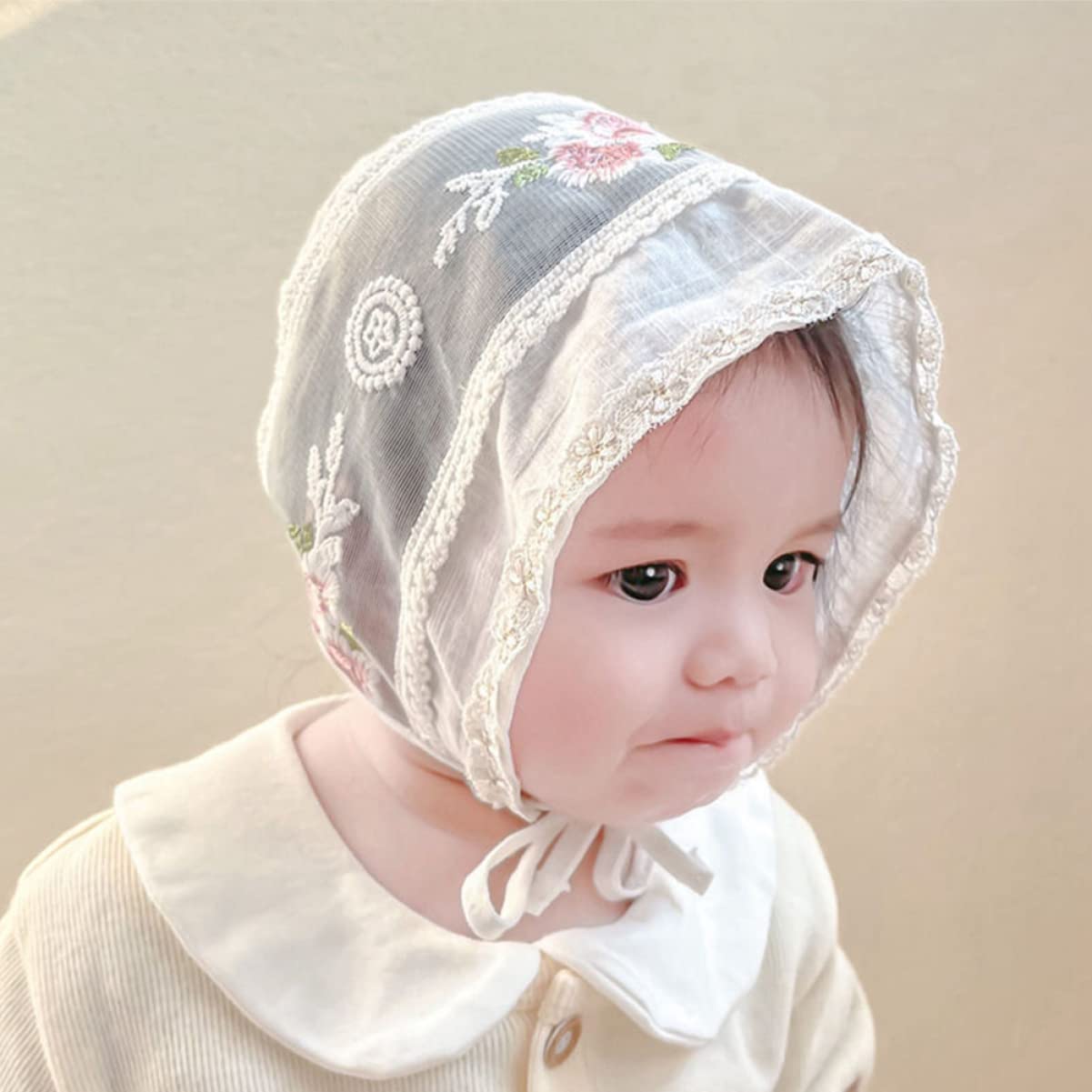3st Babymütze Sommer Bucket Cap Mädchen Hut Hut -mädchen-Hut Sommermützen Für Babys Neugeborenenmütze Mädchen Hüte Strandhut Für Neugeborene Mütze Baumwolle Weiß