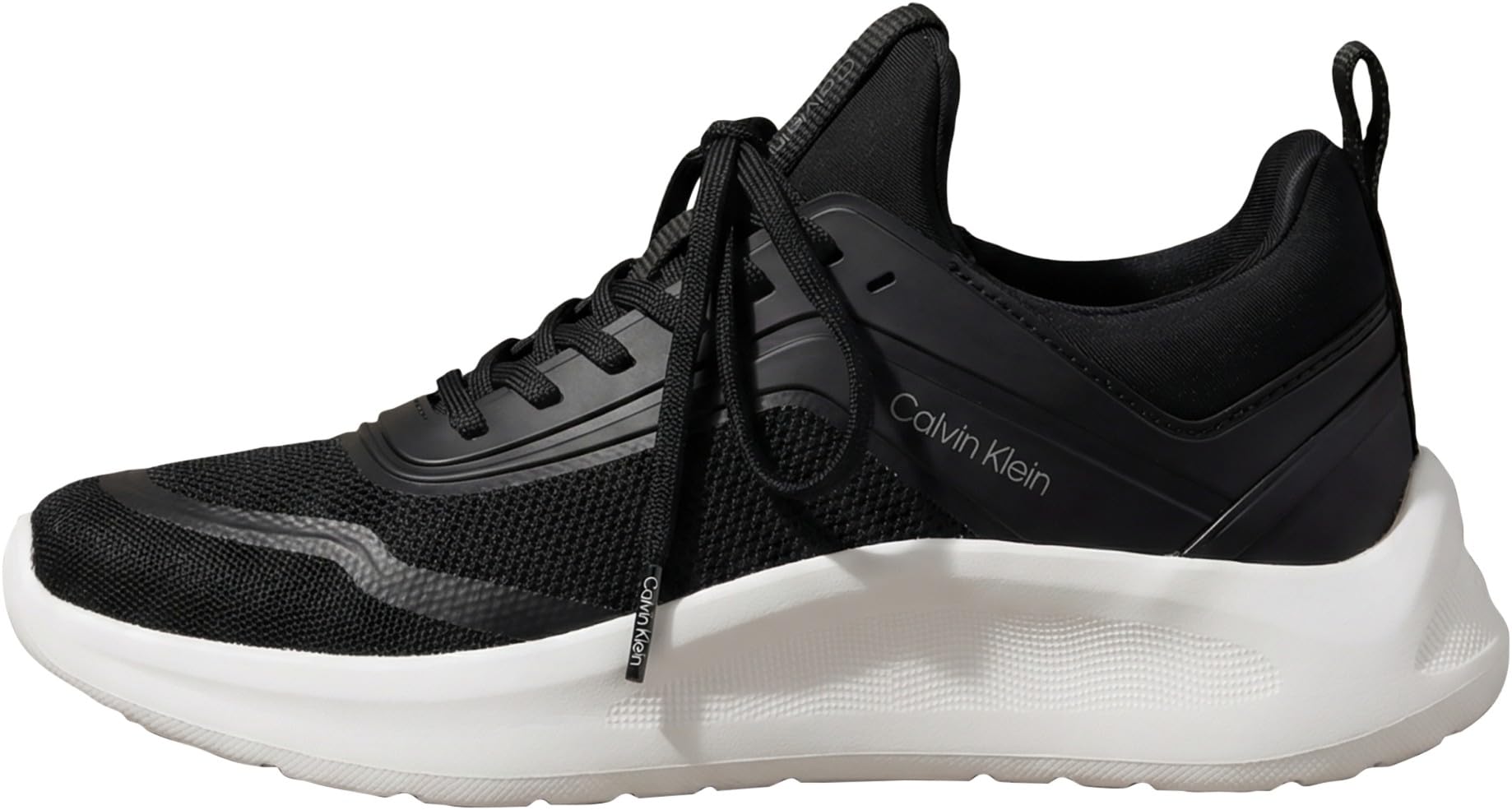Calvin Klein Women's Light Eva Run Sock Mesh Lycra HW0HW03023 Low Top, Black (Ck Black), 2.5