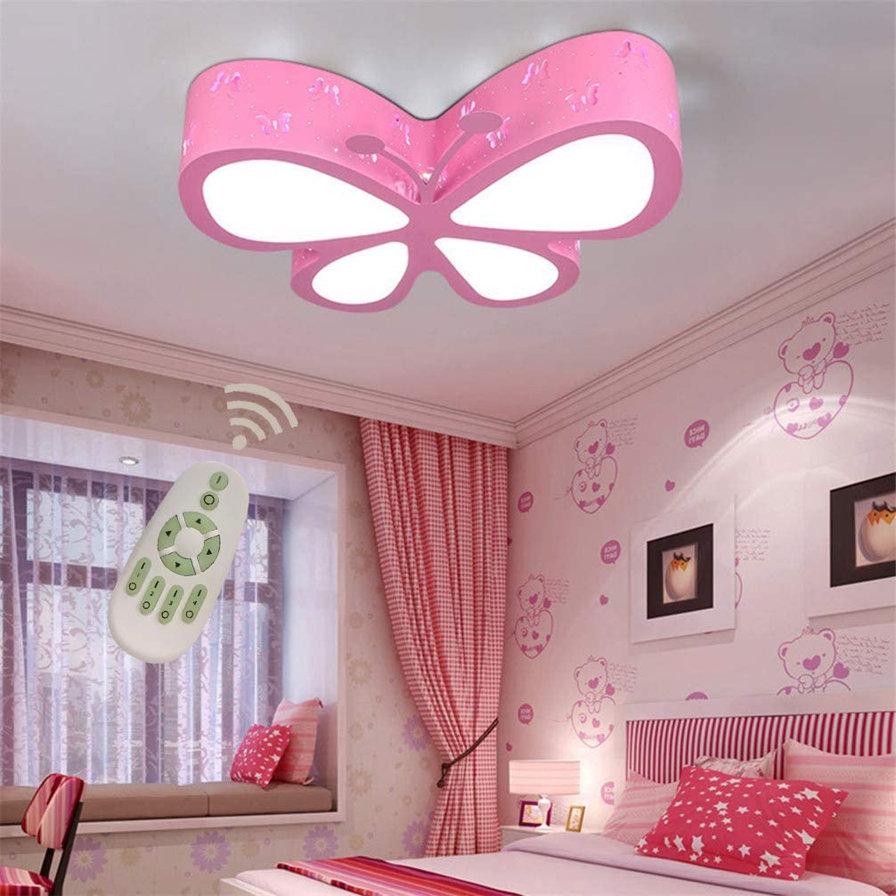 Lustre plafonnier LED moderne 2813 avec diffuseur acrylique en forme de papillon