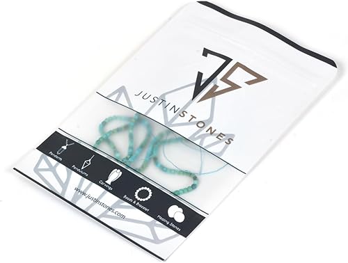 Miniatura 8 de Cuentas curativas sueltas cuadradas de piedra lunar facetadas de 0.079 pulgadas (0.079 in) para hacer joyas de 15 pulgadas