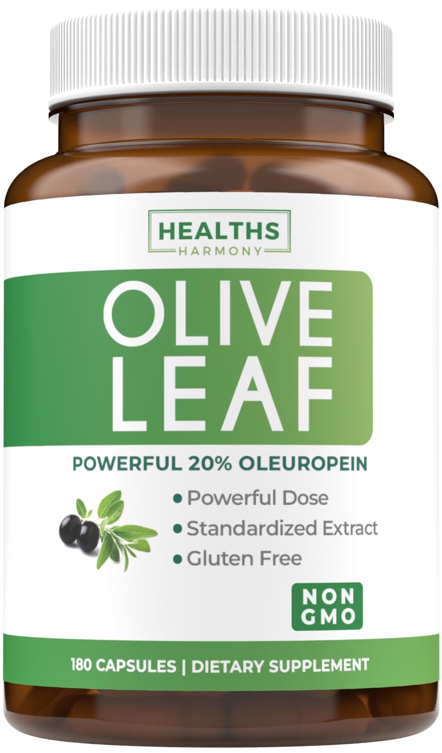 Super Strength Olive Leaf Extract Capsules - Vegan Non-GMO 750mg Olive Extract with 20% Oleuropein Antioxidant Supplement for Immunity Skin and Heart Health Support - Made in the USA (2 Month Supply) — Amazon image 10
