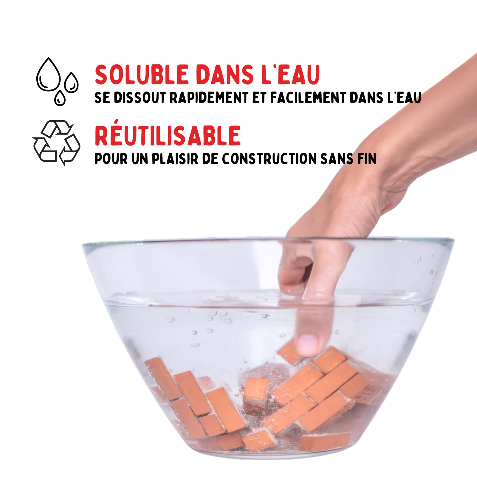 Teifoc 4300 Kit de Construction en Briques – Maison à colombages, Set créatif avec 200 Mini-Briques, Maison DIY à Construire, Jouet pour Filles et garçons 7–9 Ans, idée Cadeau Noël