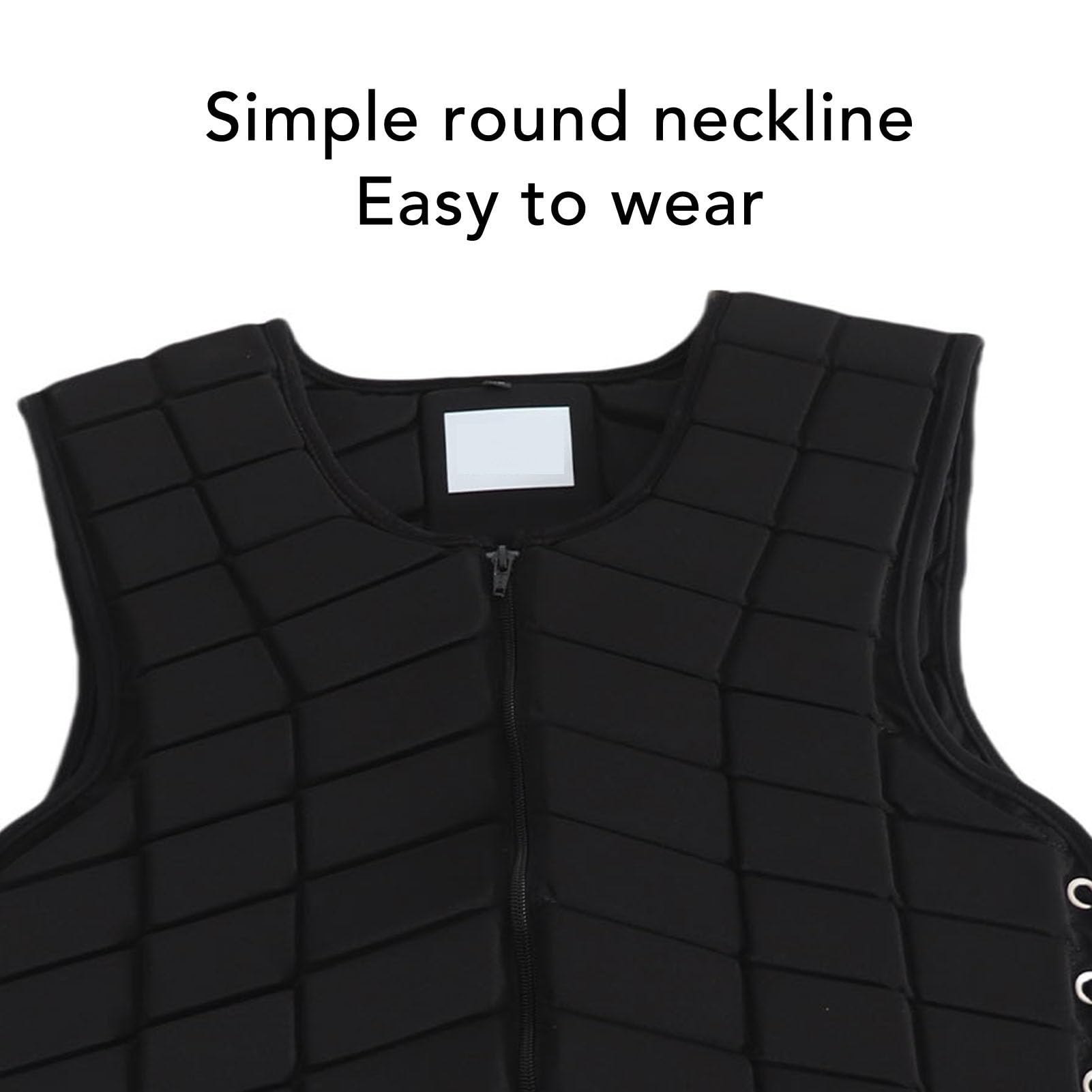 Gilet equestre Gilet protettivo da equitazione professionale con chiusura a zip con imbottitura estesa per adulto
