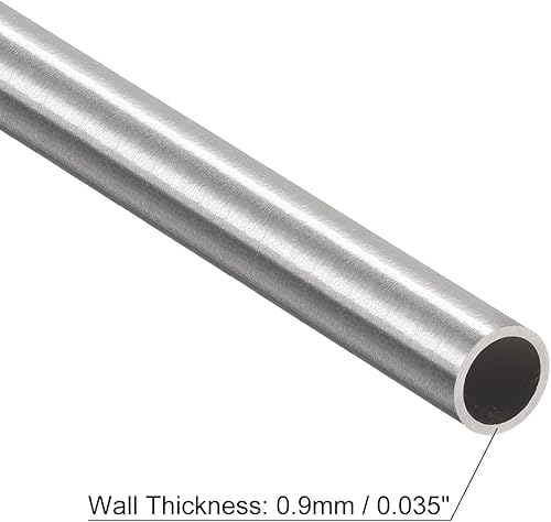 Miniatura 3 de uxcell Tubo capilar del acero inoxidable 304, tubería gruesa del metal de la longitud de la pared de 29.5 ft m x 3.0 ft m del OD 29.5 ft m x 3.0 ft