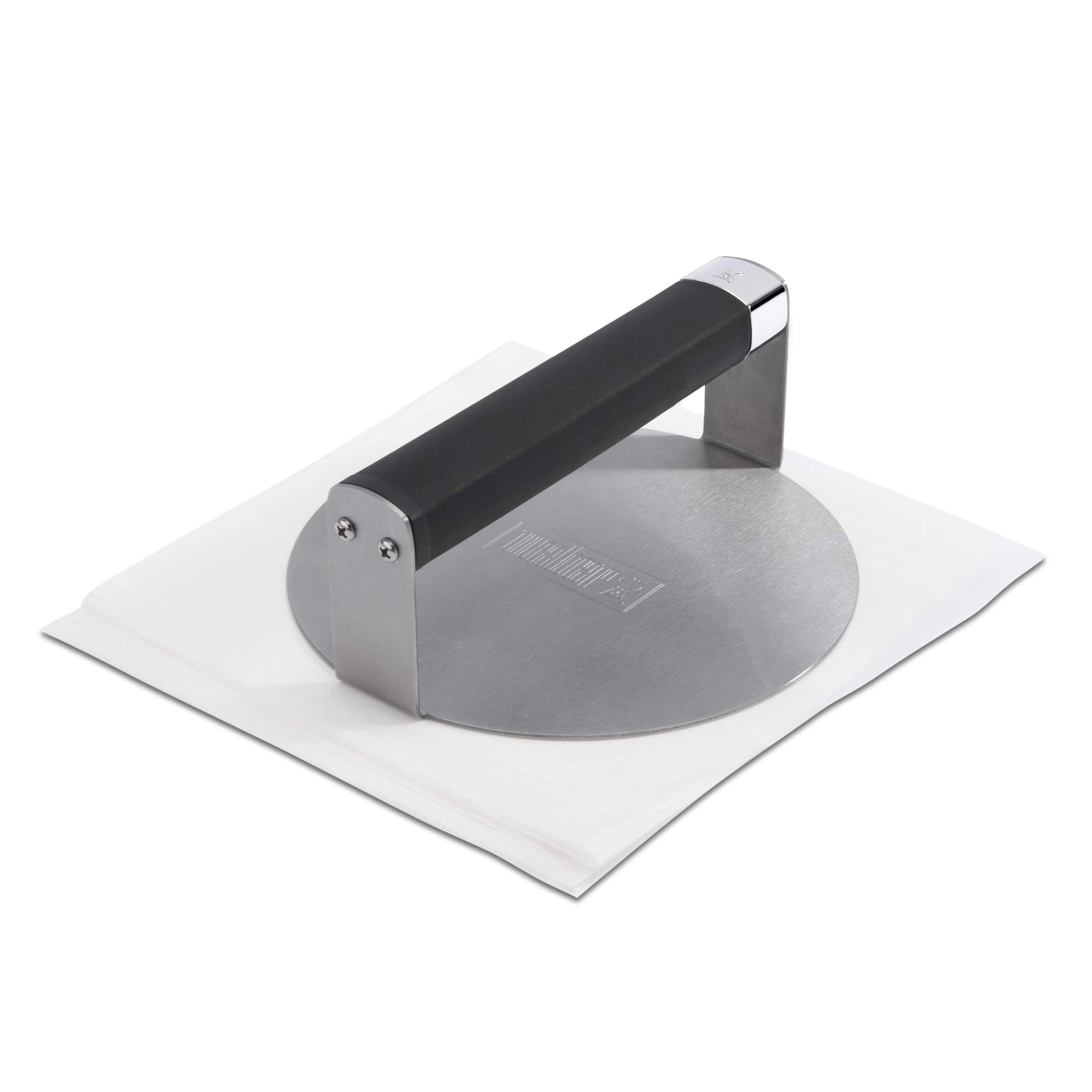 Weber Burgerpresse Robustes Modell mit glatter Oberfläche, Edelstahl, rutschfester Griff - Silber (3400846)