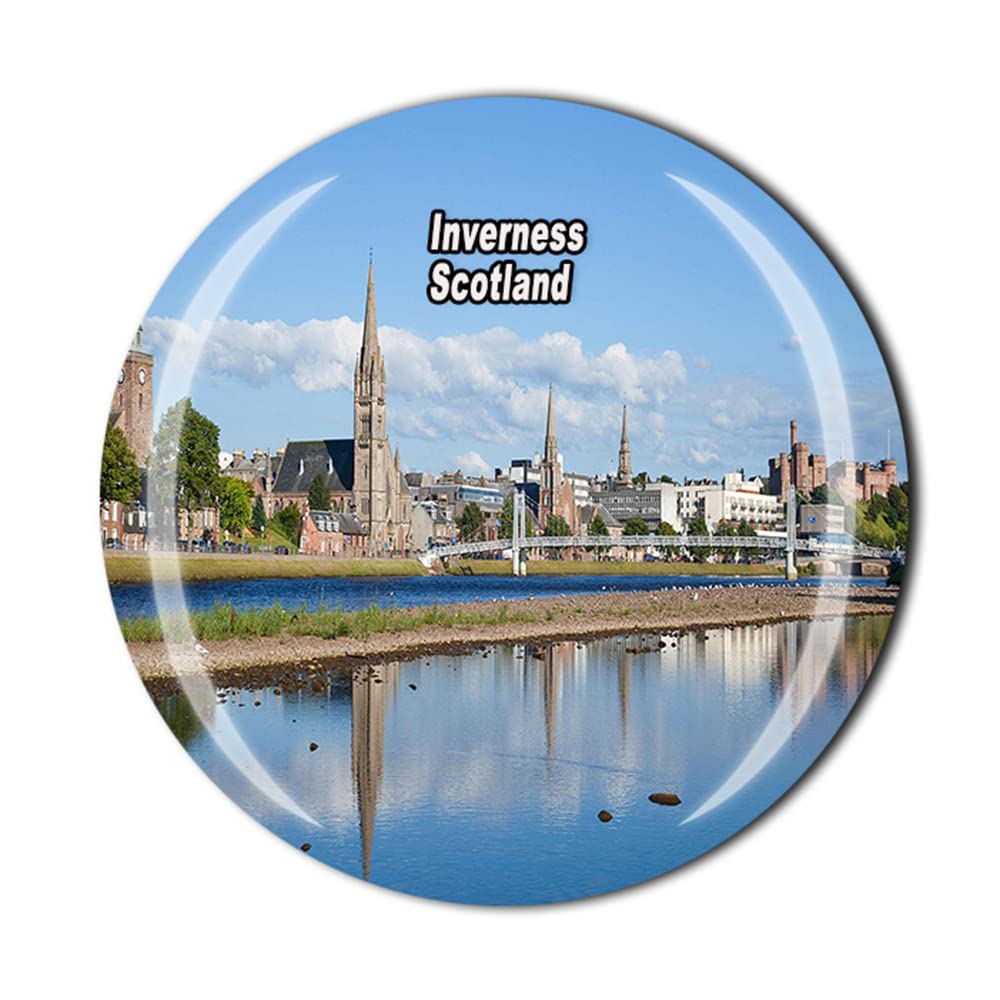 Kühlschrankmagnet Inverness Schottland - Handgefertigtes Reise-Souvenir