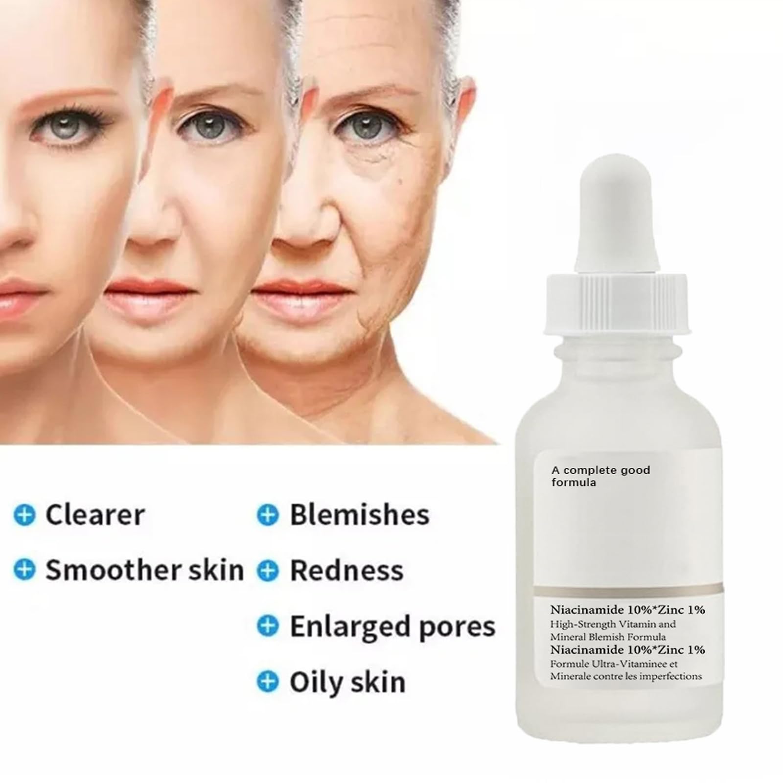 Niacinamide 10% + Zinc 1% Serum for Face 30ML/1 Fl Oz Moisture Niacinamide Face Serum for Women Refreshing - Image 4