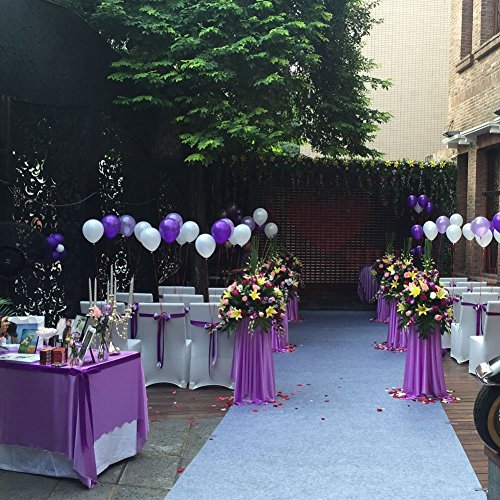 Sopeace Party Decoration Kit Purple White Tissue Paper Pom Poms Flowers Papers Lanterns Paper Ball And Latex Balloons Birthday Wedding Christening Frozen Theme Party Decorations For Adults Boys Girls #TOP6