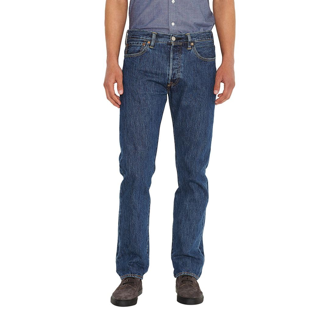 Levi's Men's Stonewash 501 Original Fit Jeans, Large