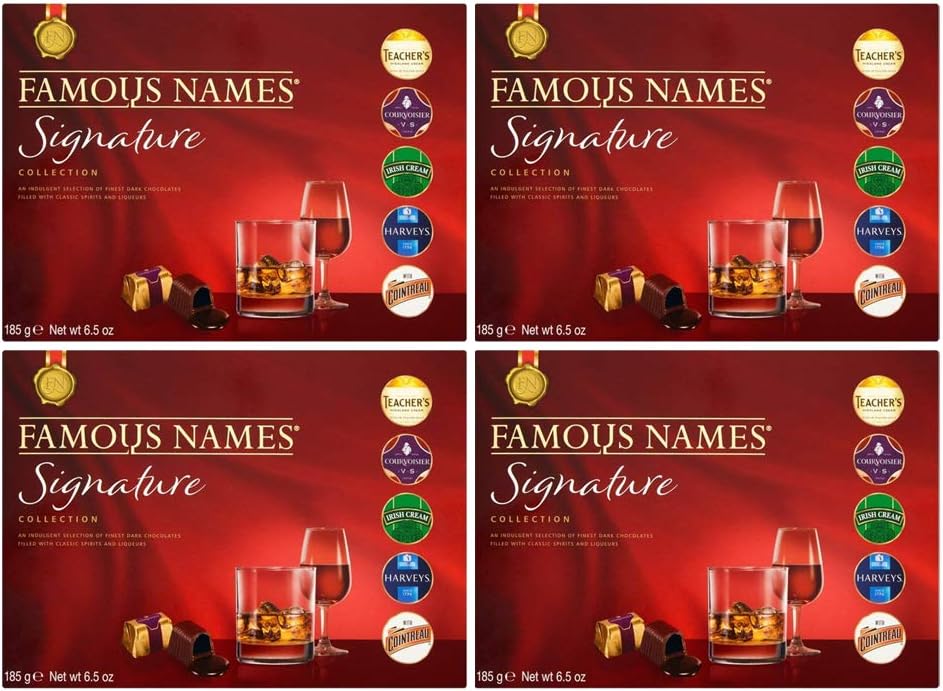 Shaw Famous Names Signature Chocolate Collection Variety Gift Box 185g (4 Boxes)