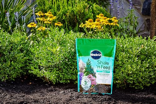 Image of Miracle-Gro Shake 'N Feed Flowering Trees & Shrubs Plant Food, 8 lb. | For In-Ground and Container Plants, Acid-Loving Flowering Plants