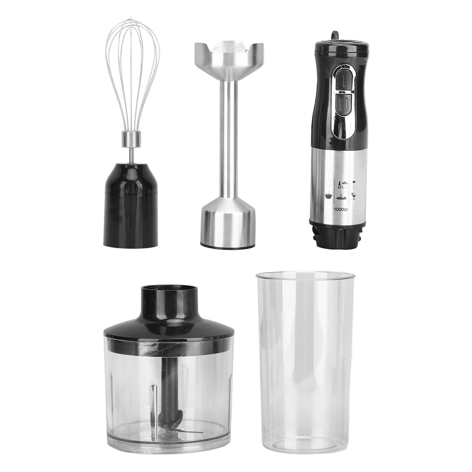 Blender ręczny 4 w 1 elektryczny blender zanurzeniowy trzepaczka do jajek trzepaczka mikser maszynka do mielenia mięsa narzędzie 1000W do kuchni ue wtyczka 220V