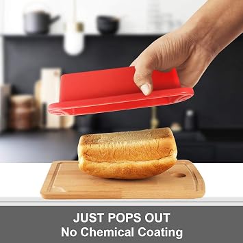 SILIVO 4x Mini Loaf Pans + 2x Silicone Brownie Pans