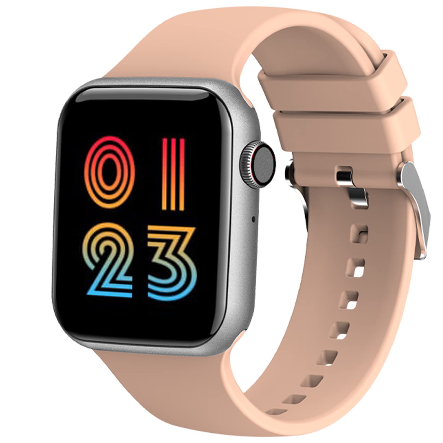 Fire-Boltt Call Bluetooth Calling Smartwatch with SpO2 & 1.7” Metal Body with Blood Oxygen Monitoring, Continuous Heart Rate, Full Touch & Multiple Watch Faces (Beige)