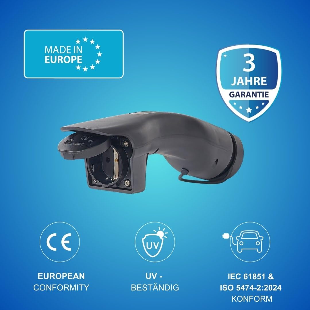 METRON V2L Adapter für Neue Renault Elektrofahrzeuge mit Vehicle-to-Load Funktion (R4, R5, Neuer Dacia Spring Extreme, Alpine A290 & A390)