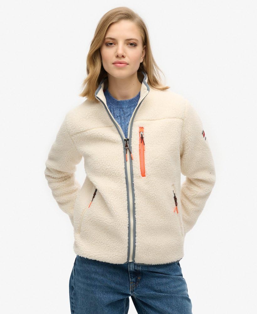 Superdry Damen Outdoor Sherpa-Fleecejacke