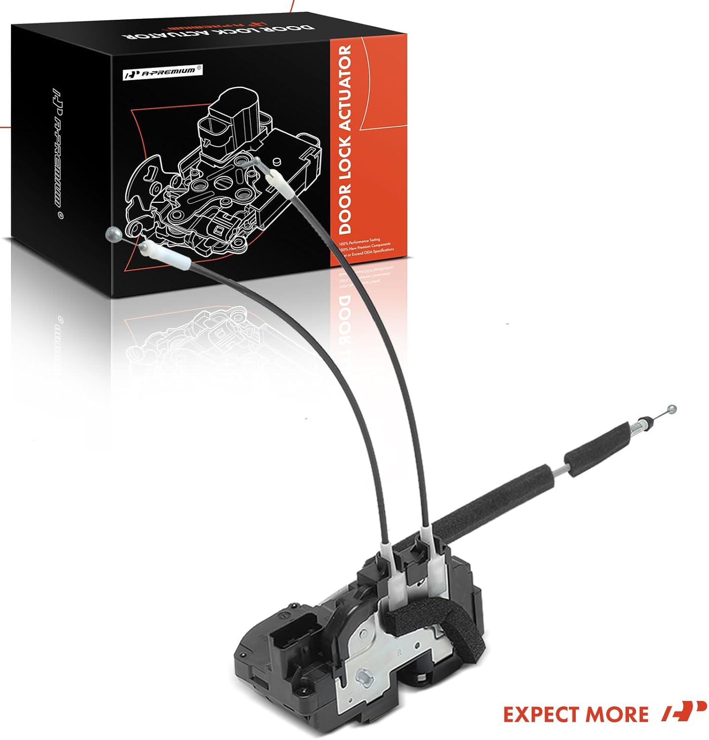 A-Premium Front Right Passenger Side Door Lock Actuator Compatible with Nissan Nissan Versa 2007-2011, 4 Pins Door Latch Lock Actuator