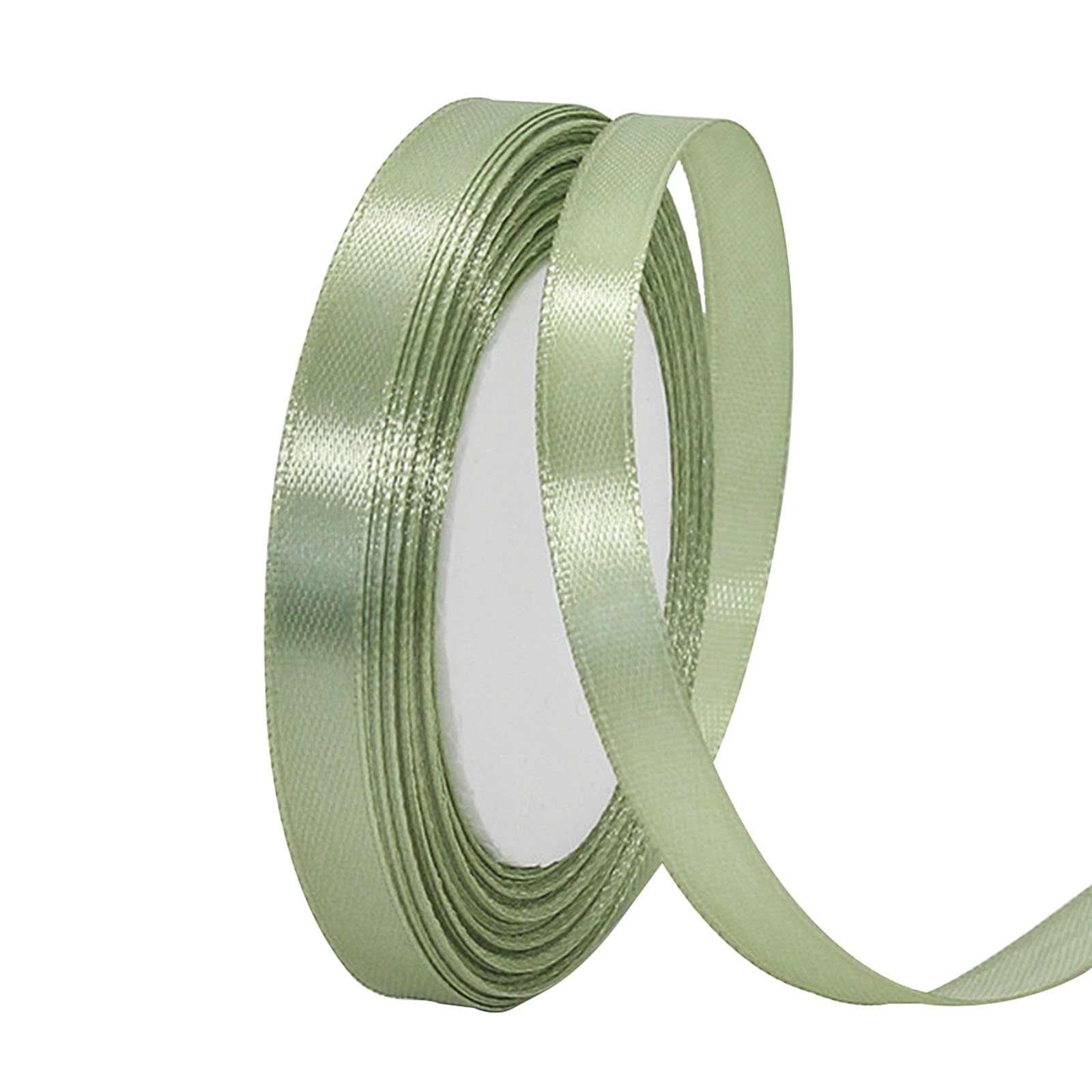 Nastro Di Raso Verde Salvia 1cm X 22m - Per Regali, Matrimoni, Decorazioni E Fai-Da-Te - Foto 5