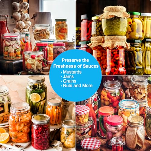 Mason Jar Vacuum Sealer Kit for FoodSaver - Food Saver Jar Sealer Attachment,Food Storage with Accessory Hose for Regular and Wide Mouth Mason Jars - Thumbnail 7