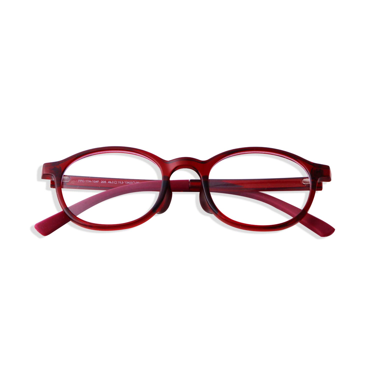 ADEWU Kinderbrille Ohne Stärke mit Blaulichtfilter Rund Oval TR90 Rahmen für Mädchen und Jungen