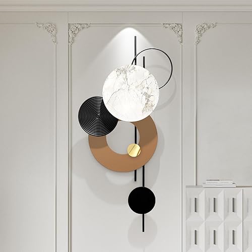 Miniatura 12 de HEBOIX Decoración de pared de metal grande, arte moderno de pared de metal, esculturas de pared 3D, decoración hecha a mano para colgar en la pared