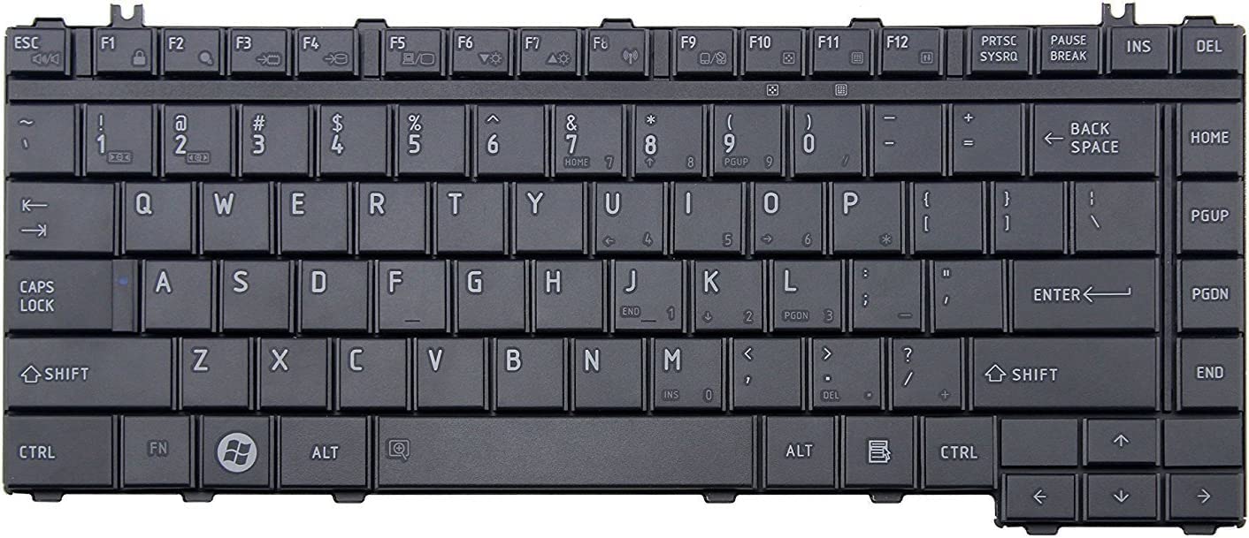 Wefly Laptop Keyboard Compatible for Toshiba Satellite A200-1DT, A200-1E1, A200-1ER, A200-1FJ, A200-1FN, A200-1G2, A200-1G3, A200-1G4, A200-1G6