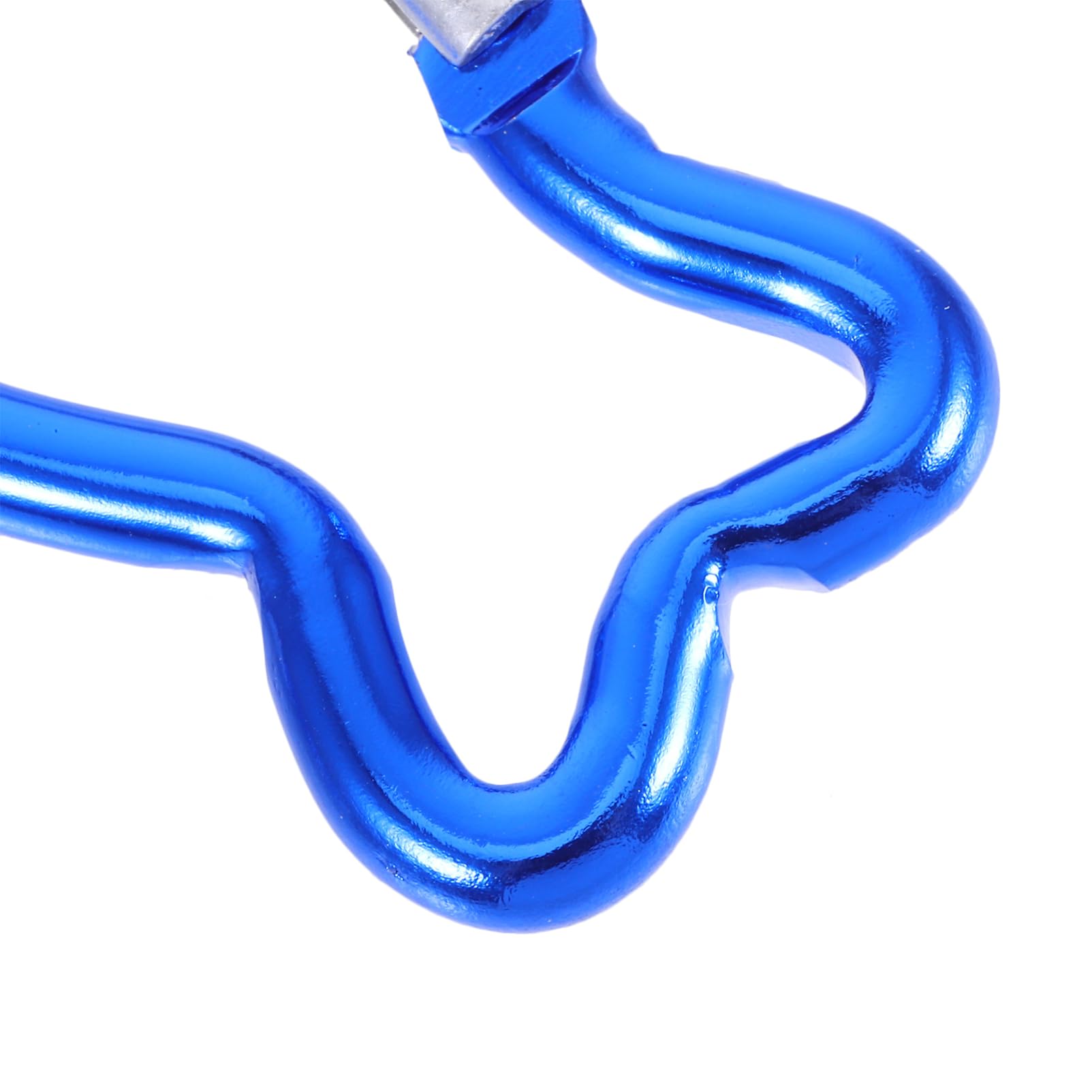 Toyvian Fischform Karabiner Clips Praktische Sicherheitskarabiner Für Camping Klettern Und Outdoor Aktivitäten Blau Leicht Und Tragbar Für Schlüssel Und Rucksäcke