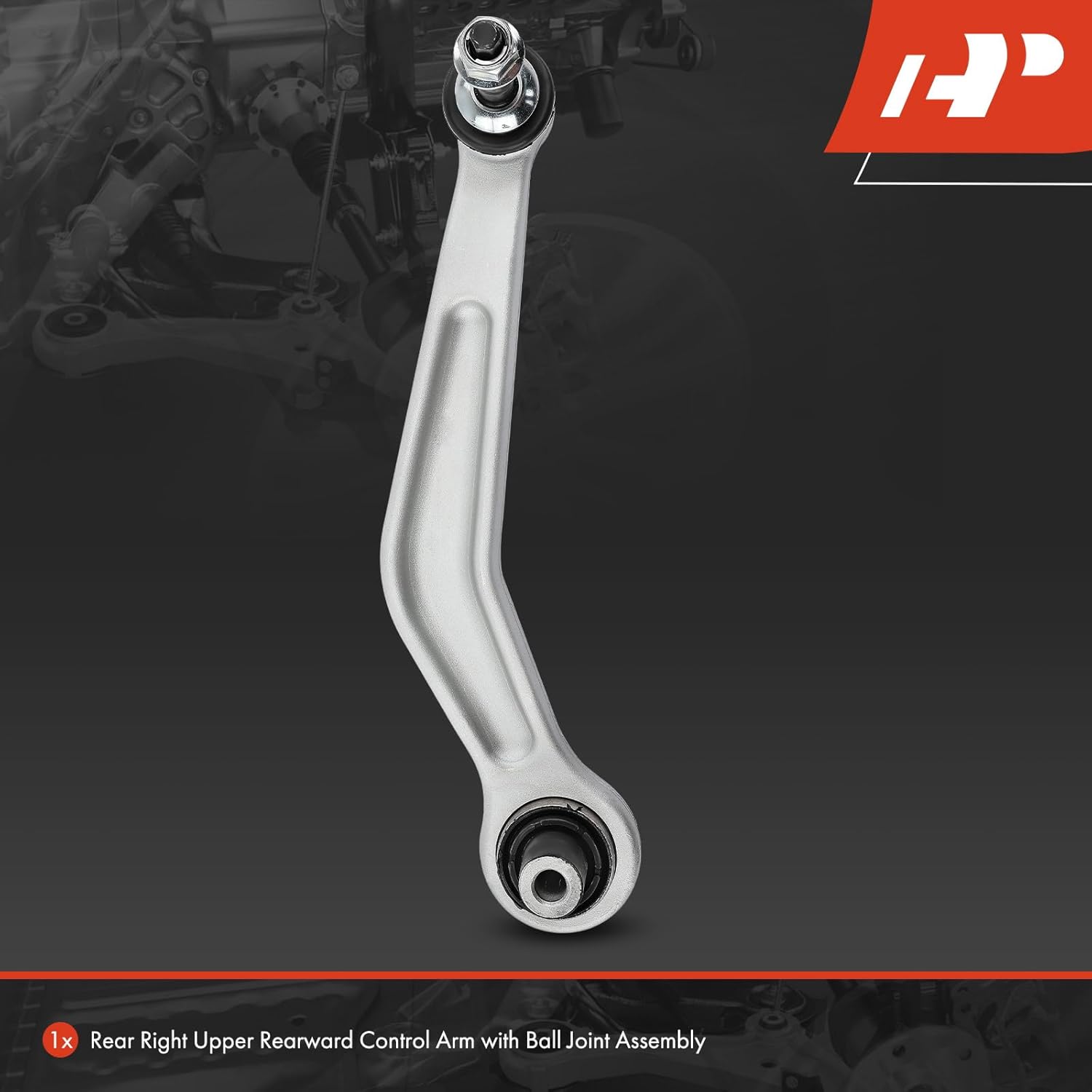 A-Premium Rear Right Rearward Upper Control Arm, with Ball Joint & Bushing, Compatible with BMW 525i, 525xi, 528i/535i (xDrive), 528xi, 530i, 530xi, 535xi, 545i, 550i, 645Ci, 650i, 745i, 760i, M5, M6
