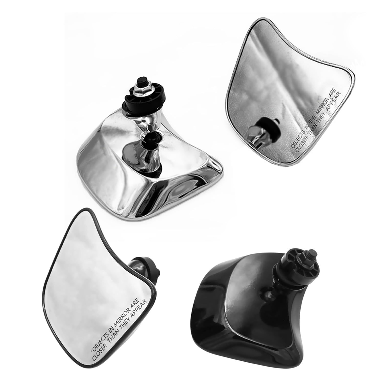 Verre anti-reflet pour rétroviseur de moto - Large champ de vision - Construction résistante aux chocs - Montage facile - Verre de rétroviseur de moto