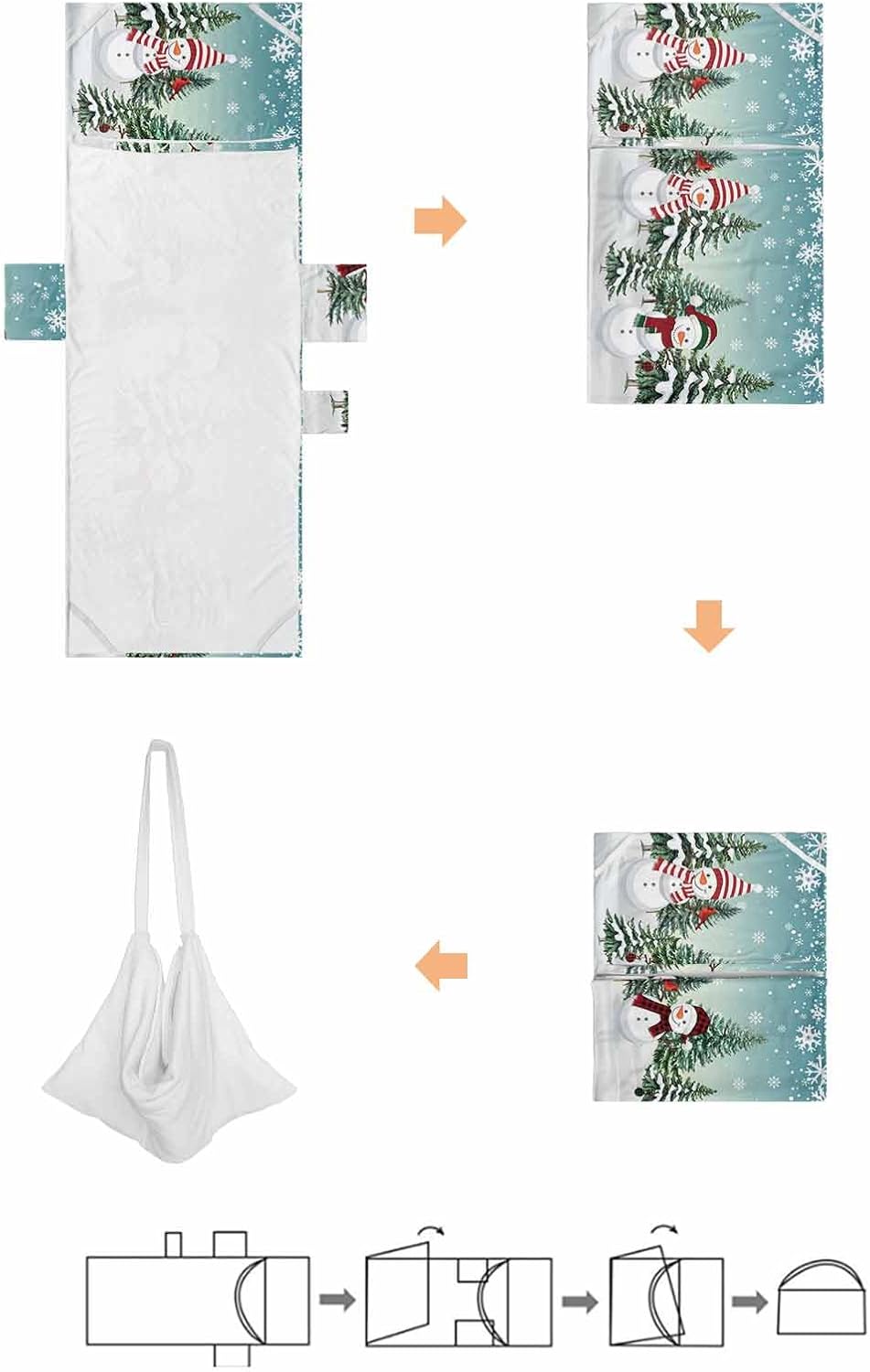 Christmas Teal Beach Pool Patio Lounge Chaise Chair Cover Towel With Pockets,Absorbent & Quick Dry Microfiber Towel Cover Bag Accessories Snowman Snowflake Winter Xmas Forest Tree Turquoise Plaid