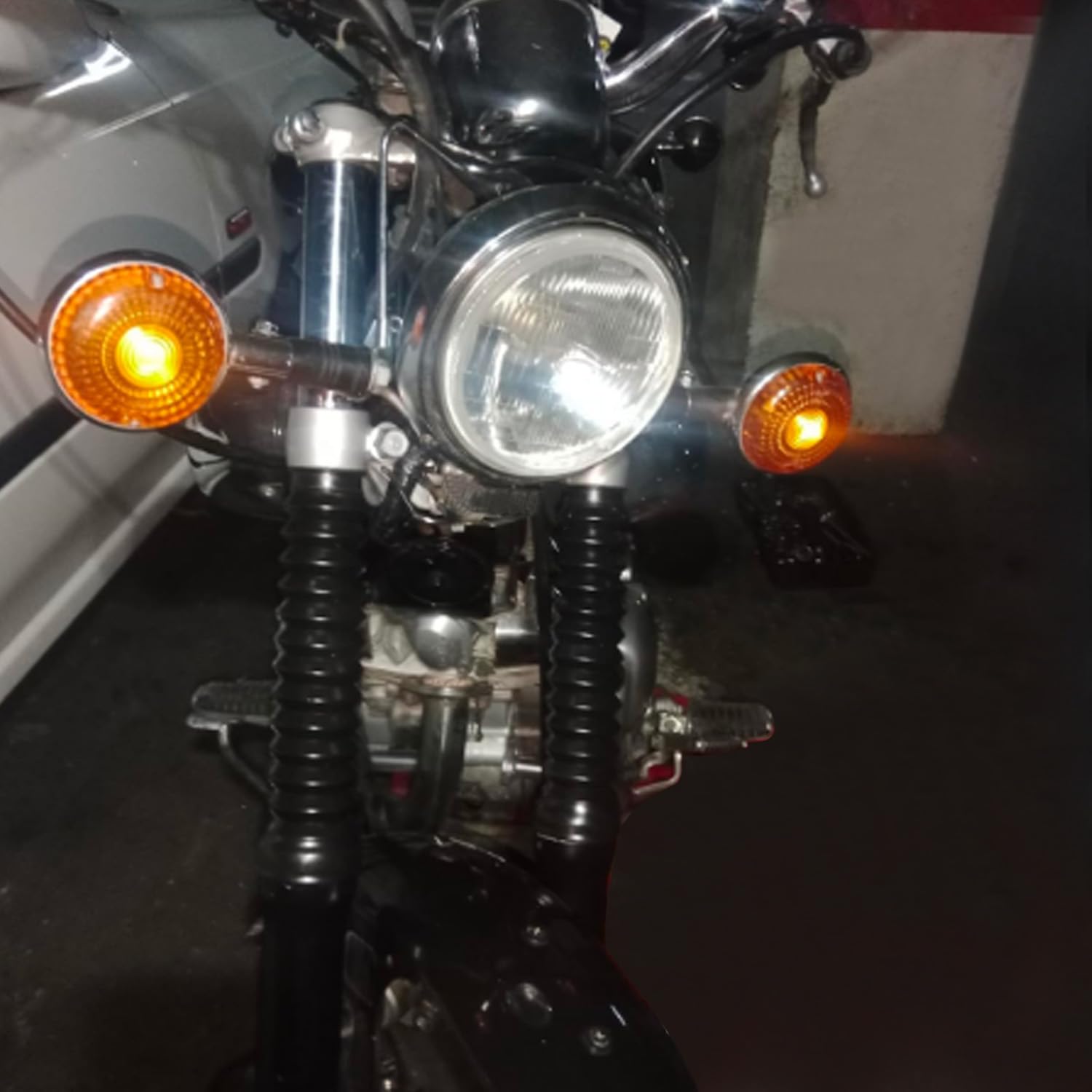 2 pezzi copri forcella moto, 205 x 52 x 37 mm nero universale moto bici copertura forcella anteriore in gomma ghette protezioni forcella parapolvere per bicicletta, moto