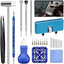 COFIEX 28-Piece Watch Repair Kit: Battery Replacement, Strap Adjustment, Link Pin Remover, Spring Bar Tool Set with Carrying Case - Professional Watch Repair Tools