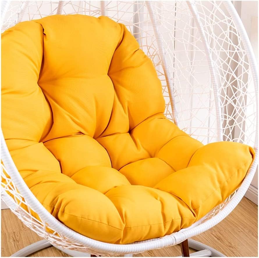 ANAND INDIA GROUPS Hanging Swing Chair Big Cushion|| Polyester Swing Chair Cushion- Skin-Friendly Soft Swing Chair Cushion for Indoor|| Outdoor|| Balcony|| Garden(Yellow)-picture-21