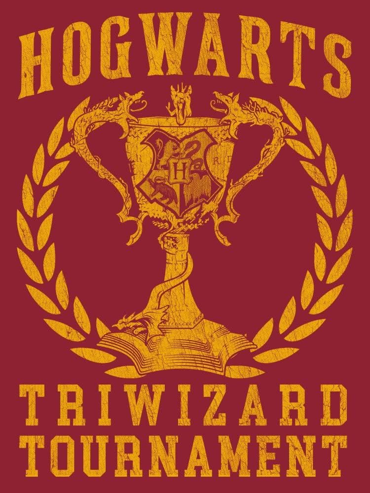 Harry Potter Triwizard Tournament Men's Red Crew Tee