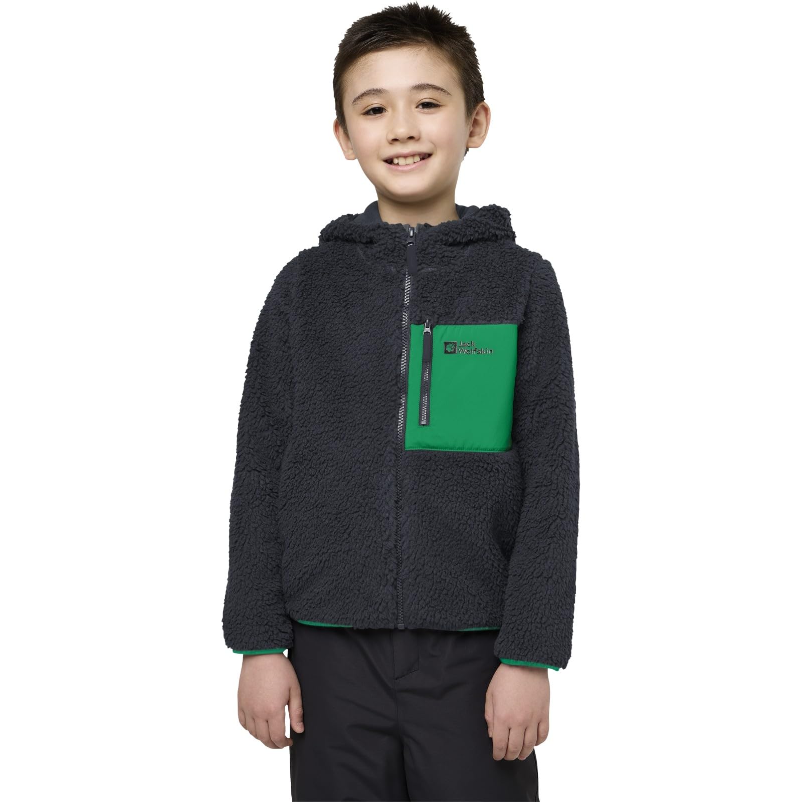 Jack Wolfskin Jungen Ice Curl Hood Jacket K Jacket (1er Pack)