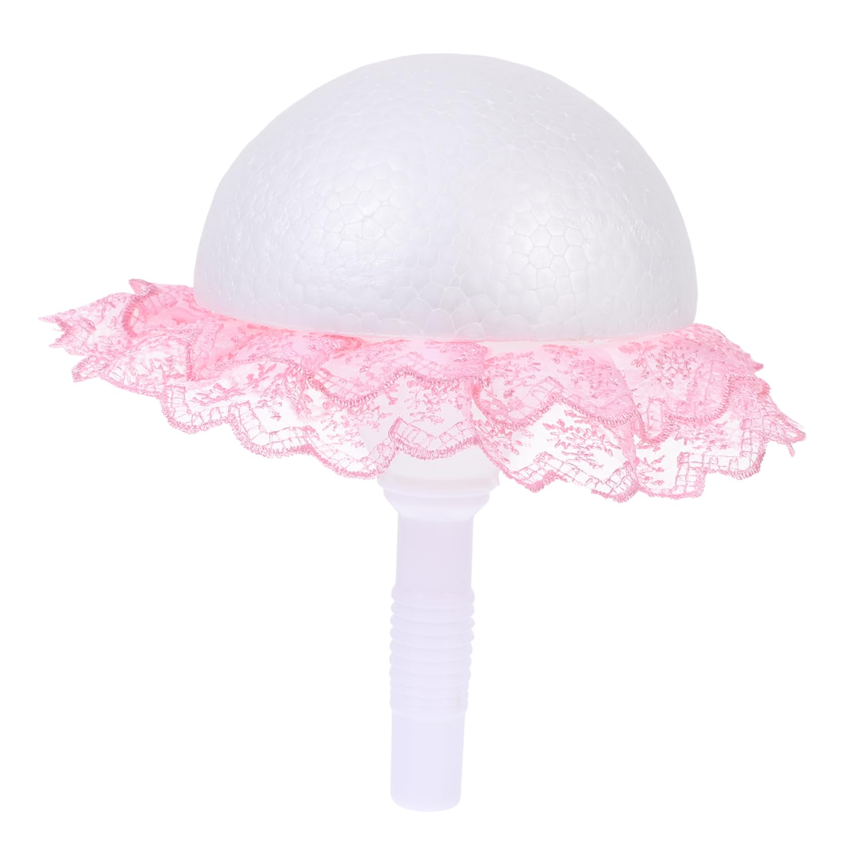 Uonlytech DIY Wedding Bouquet Holder Lace Foams for Bride Bouquet Handle Bridal Shower Sign