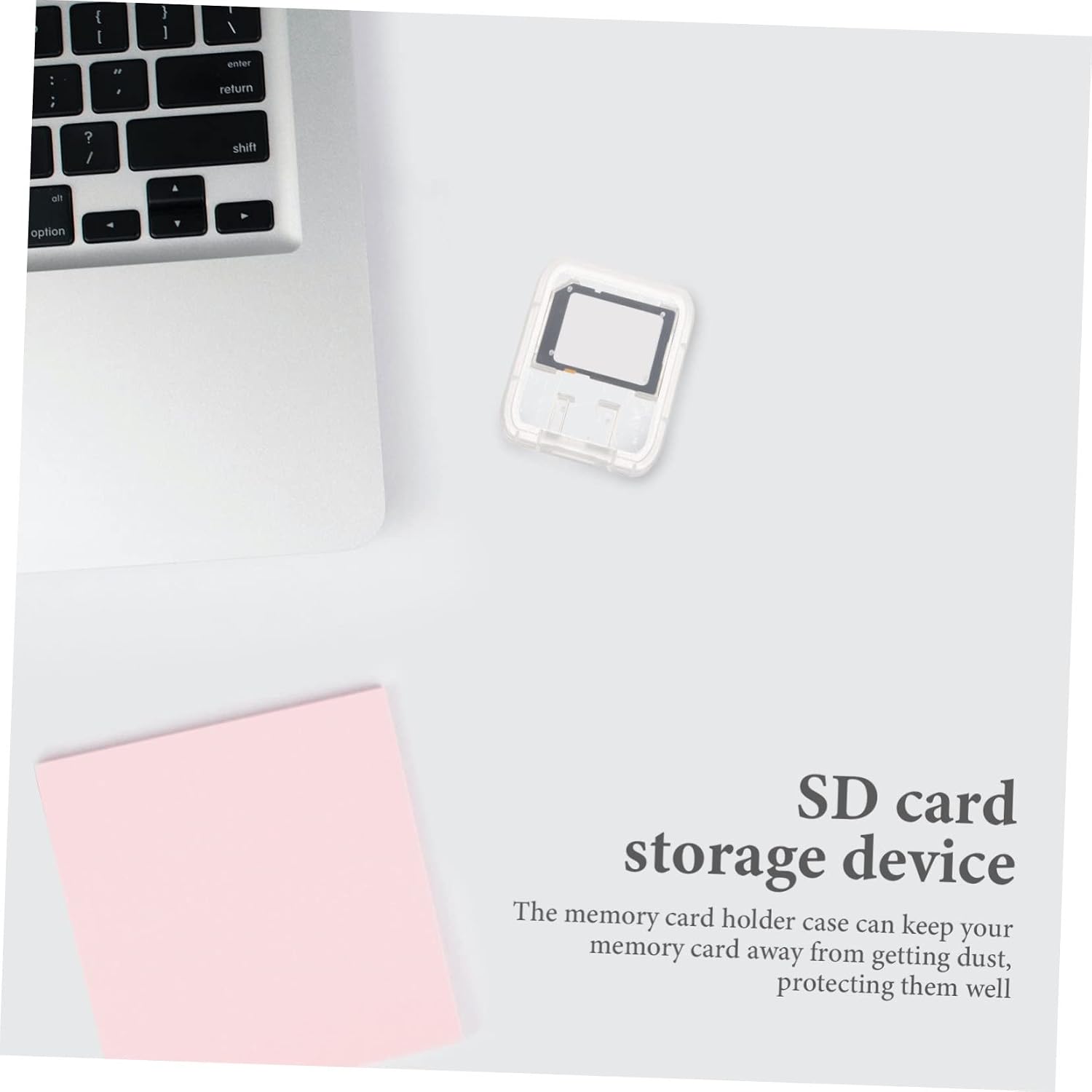 DOITOOL 24pcs Transparent Memory Card Storage Cases Durable Card Holders for Organizing Lightweight Compact Design for Computer and Travel Use