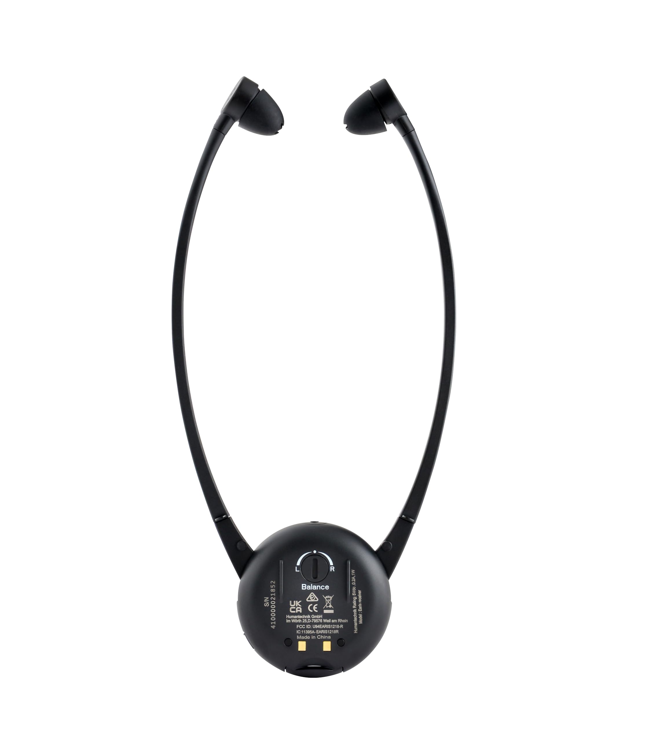 Humantechnik écoute TV Casque stéthoscopique Earis Premium, Amplification d’écoute Jusqu’à 120 DB, Aide auditive