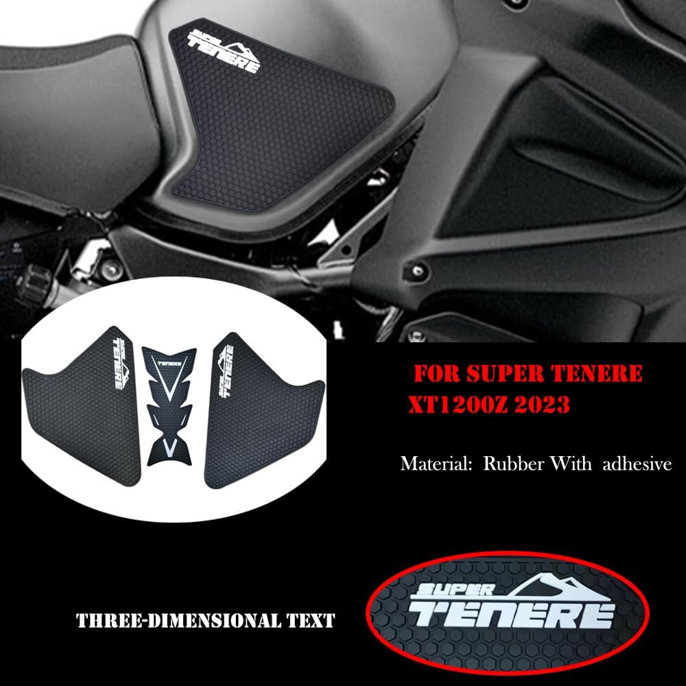 for Super Tenere XT1200Z 2010-2023 Motorcycle Accessories Modification Fuel Tank Anti-Slip Stickers Knee Pads Side Stickers Fuel Tank Decorative Stickers