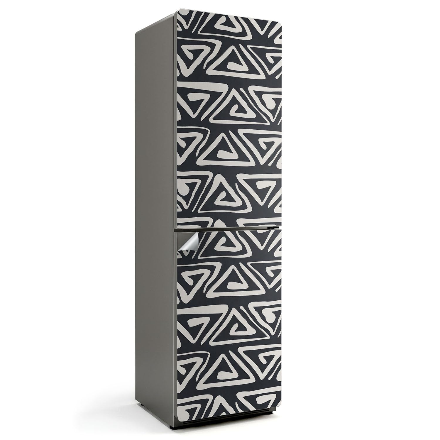 Décalcomanie frigo design abstrait haut de gamme habillage intégral 60x205