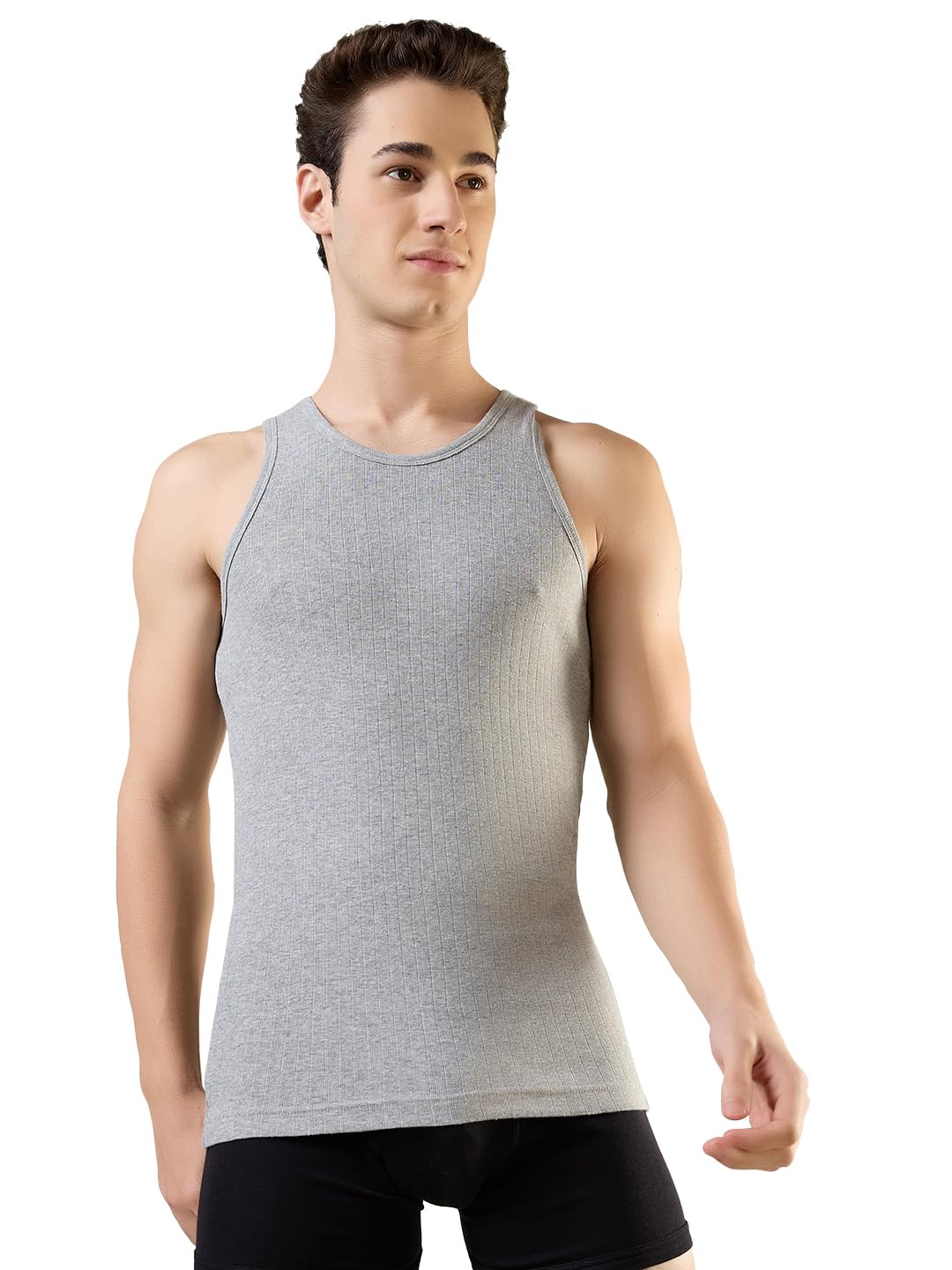 park avenue Men Body fit Solid Pattern Pure Cotton Vest-picture-17