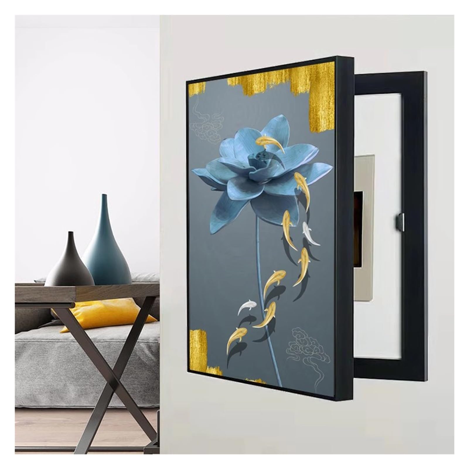 Copertura del Contatore, Copri Quadro Elettrico Decorativo Pittura Decorativa sul Coperchio della Scatola Elettrica, Parete per Casa Hotel(B,30x40cm)