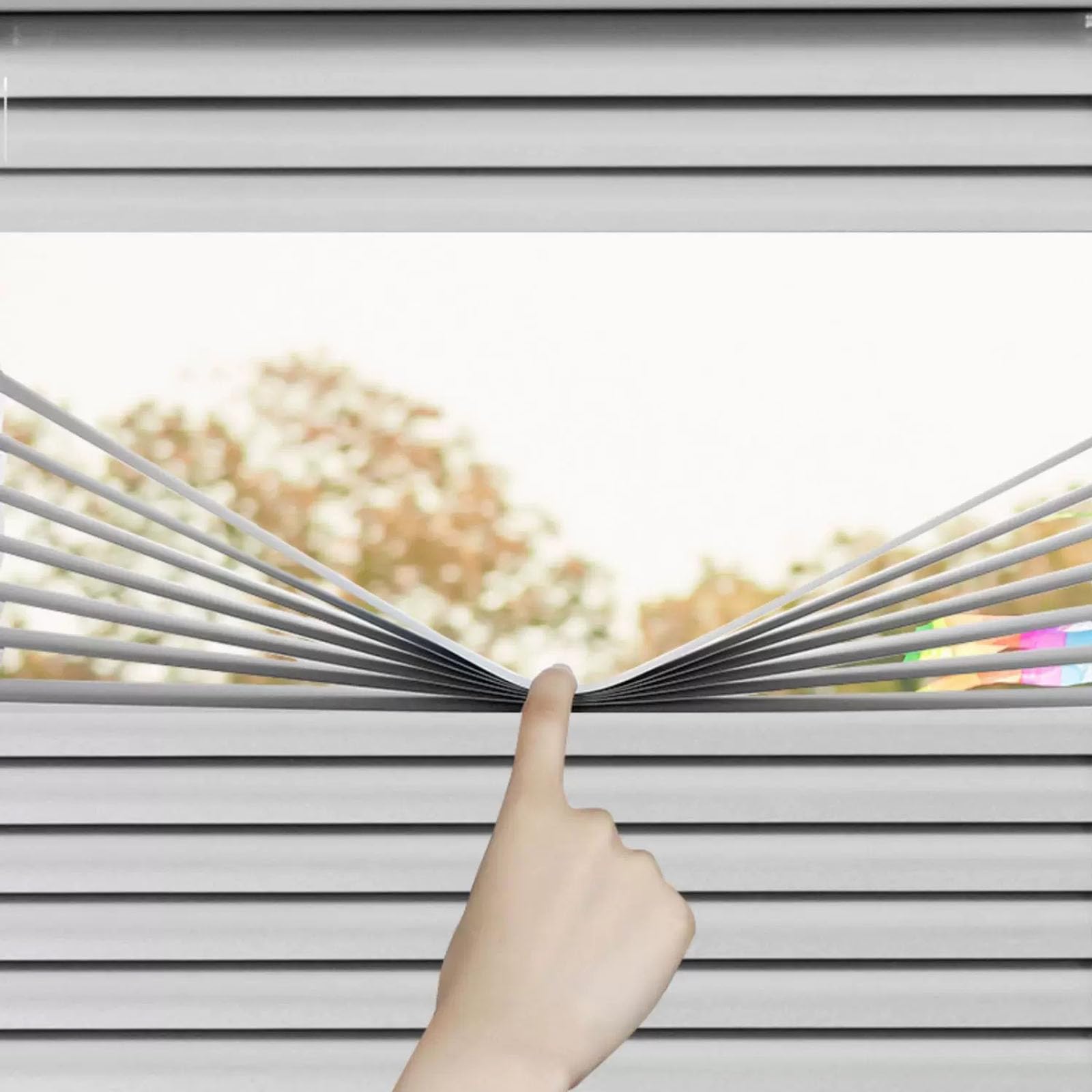 Aluminium Jalousie Alu Jalousette 25mm Lamellen Sichtschutz Blendschutz Lichtschutz Sonnenschutz Verdunkelungsrollo für Fenster und Türen,Inklusive Montagematerial (90cm x 170cm)