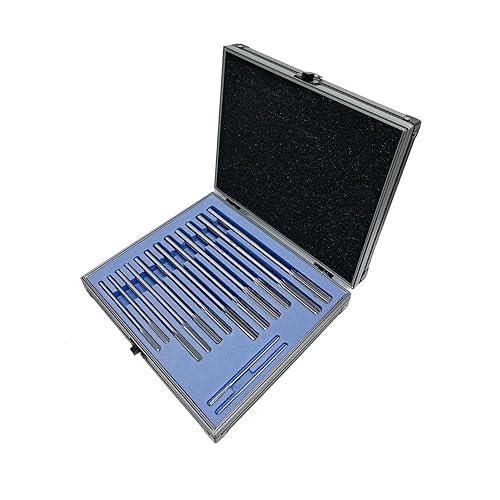 Juego de escariador HSS de 14 piezas de tamaños superiores y menores de 0.124 a 0.501 pulgadas