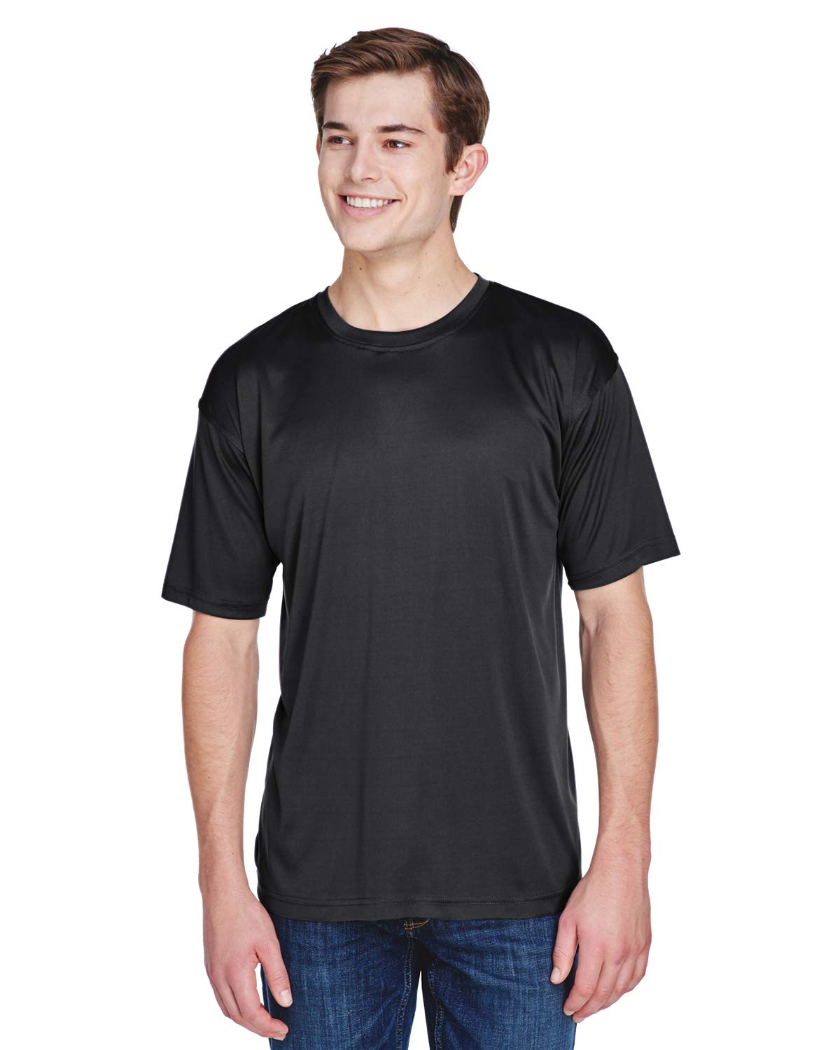 ULTRACLUBMen's Cool & Dry Basic Performance T-Shirt L BLACK