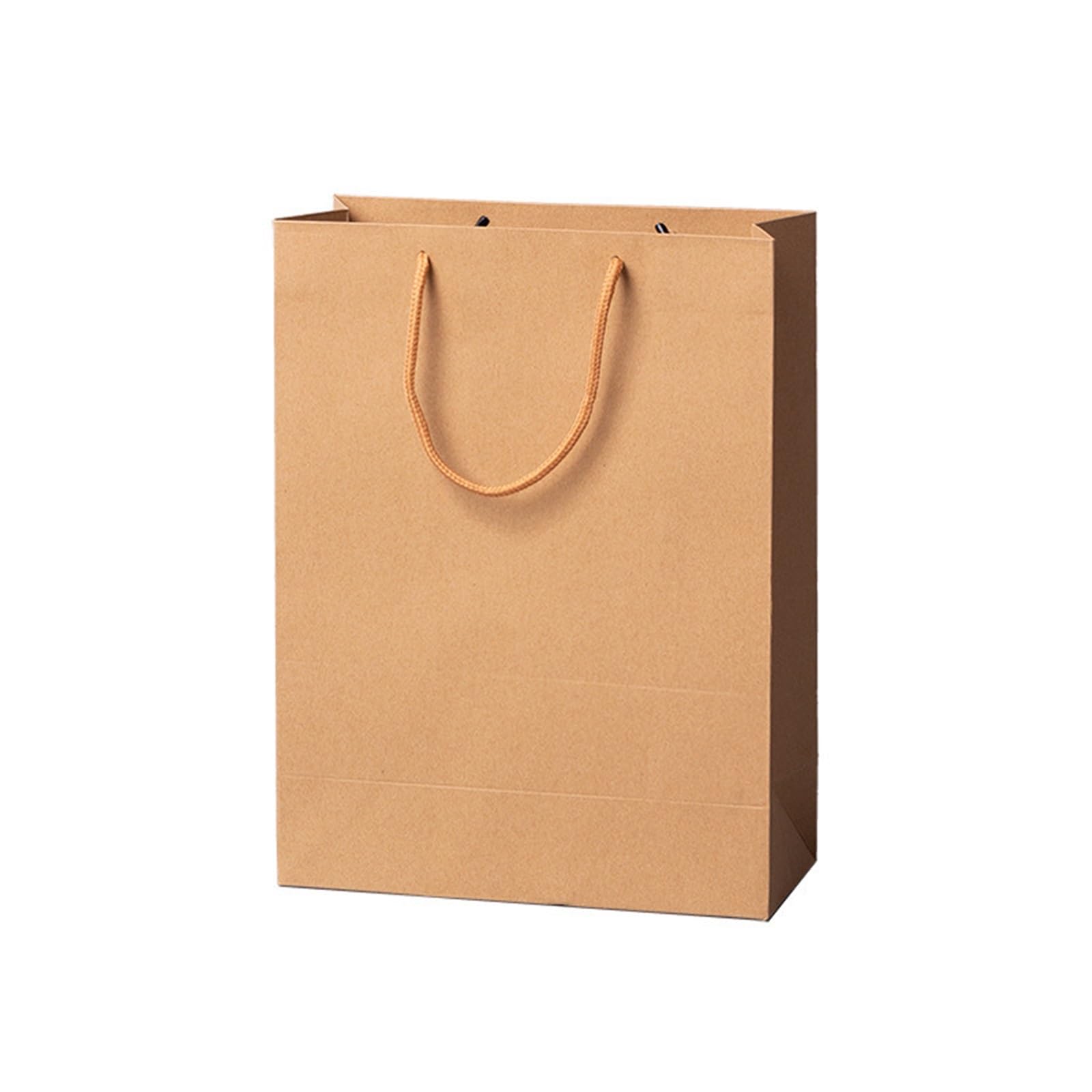 Papiertüten Mit Henkeln 10 Stück Party-Papiertüten aus verdicktem Kraftpapier(Khaki,13x6x19cm)