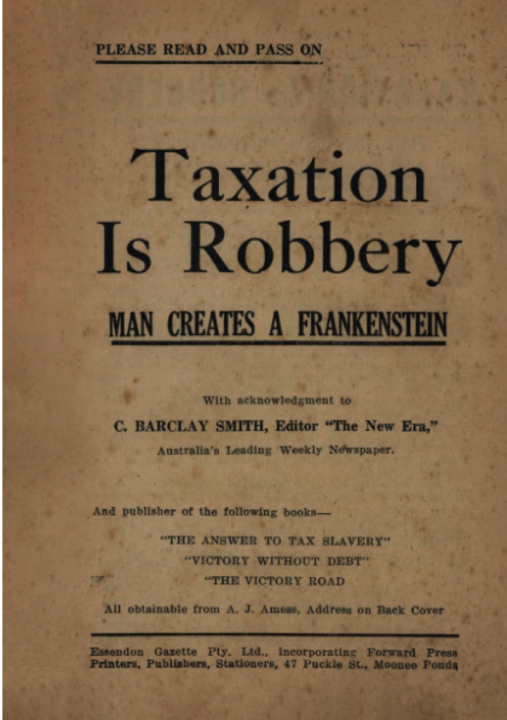 Taxation is Robbery